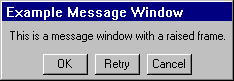 Example Message Window