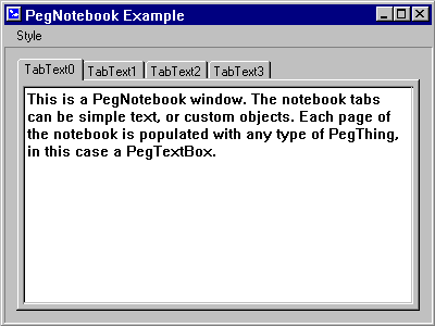 PegNotebook Example